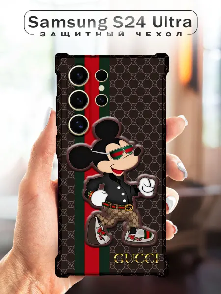 CHEHOO Чехол на Samsung S24 ULTRA с принтом GUCCI