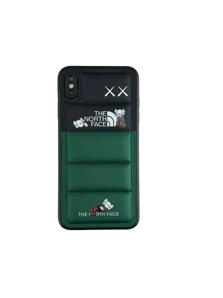WOAP Чехол для iPhone X XS силиконовый дутый пуховик North Face