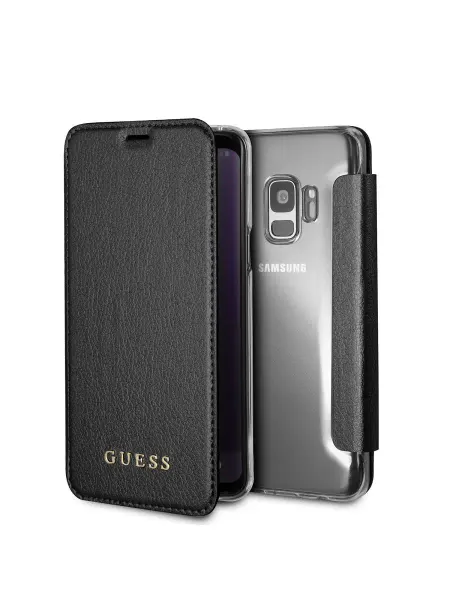GUESS Чехол-книжка на Samsung Galaxy S9 из экокожи PU leather