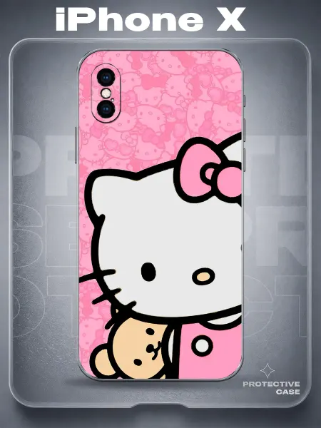 MeowCase Чехол на iPhone X с принтом hello kitty