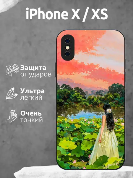 Li&Va Чехол на iPhone X девушка