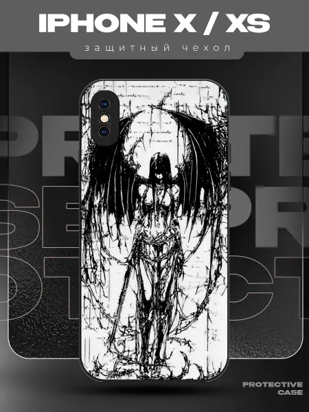 MeowCase Чехол на iPhone X с принтом y2k демон