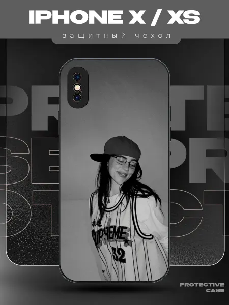 MeowCase Чехол на iPhone X с принтом Билли Айлиш