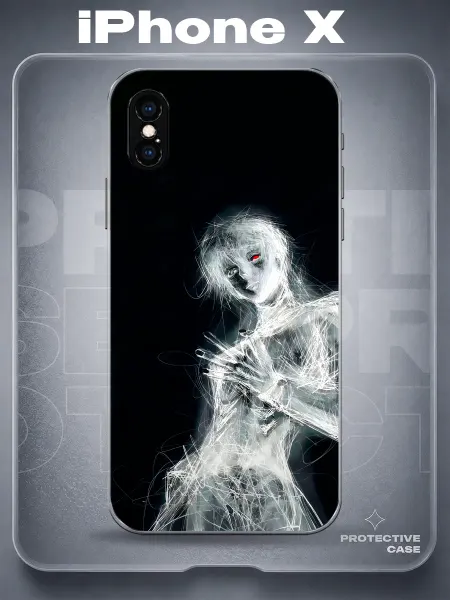 MeowCase Чехол на iPhone X с принтом токийский гуль