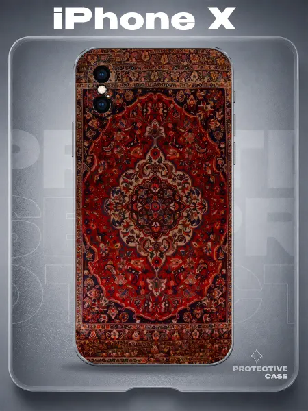 MeowCase Чехол на iPhone X с принтом ковер