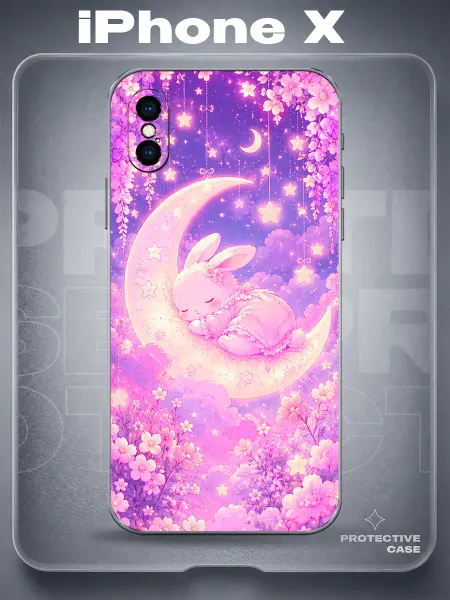 MeowCase Чехол на iPhone X с принтом детский
