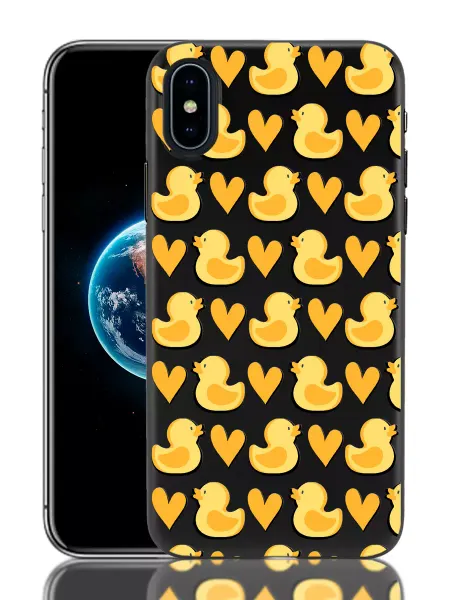 Re:mobile Чехол на iPhone X и XS с принтом Сердечки