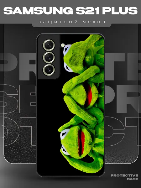 MeowCase Чехол на Samsung S21 Plus с принтом мем прикол