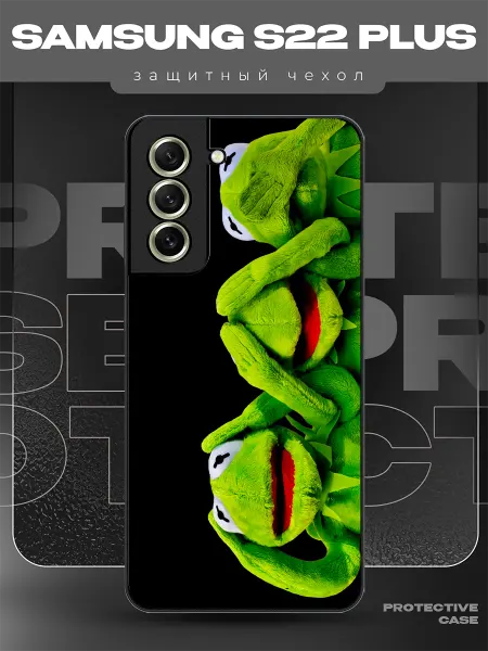 MeowCase Чехол на Samsung S22 Plus с принтом мем прикол