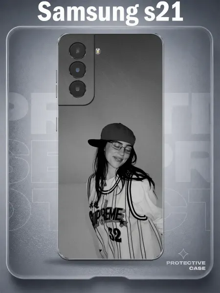 MeowCase Чехол на Samsung S21 с принтом Билли Айлиш