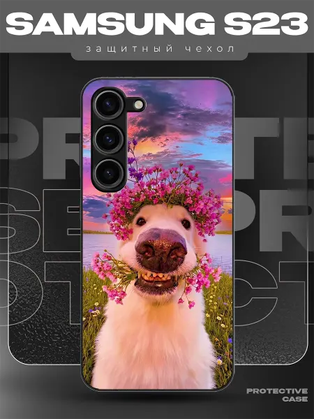 MeowCase Чехол на Samsung S23 с принтом мем прикол