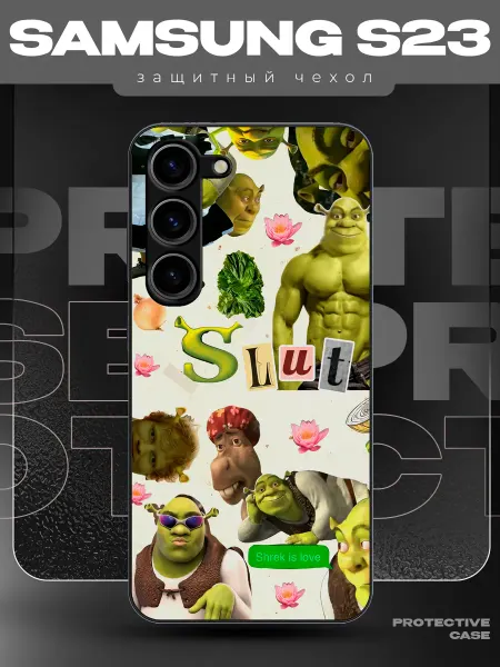 MeowCase Чехол на Samsung S23 с принтом шрек