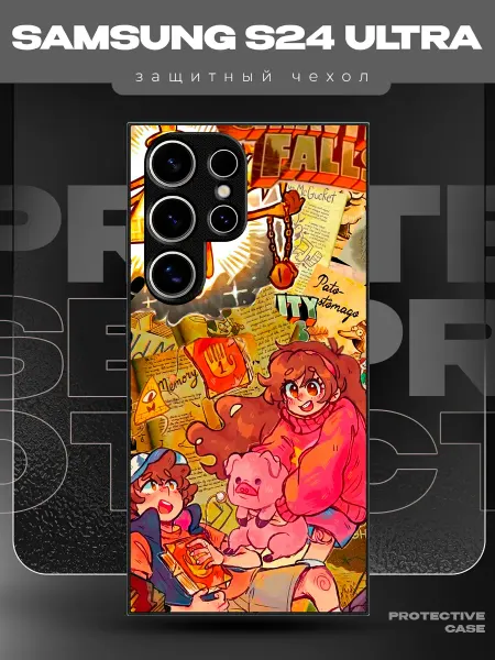 MeowCase Чехол на Samsung S24 Ultra с принтом гравити фолз