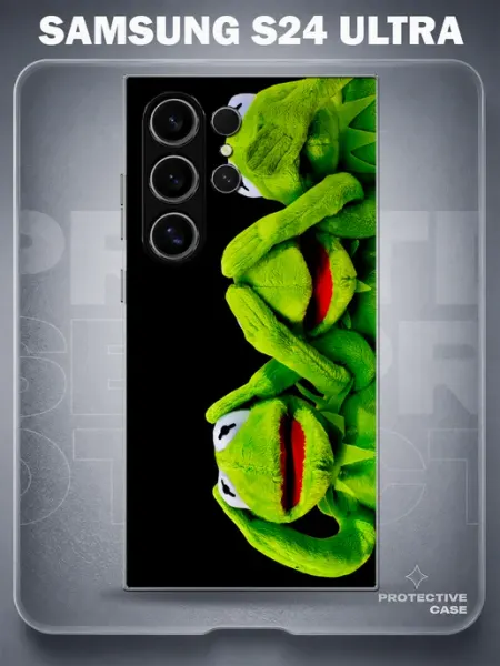 MeowCase Чехол на Samsung S24 Ultra с принтом мем прикол