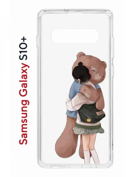 КRUЧЕ Чехол на Samsung S10 Plus с принтом противоударный