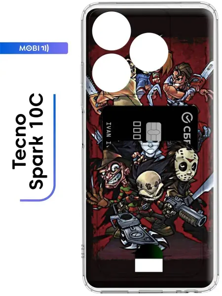 Mobi711 Чехол с визитницей на Tecno Spark 10C