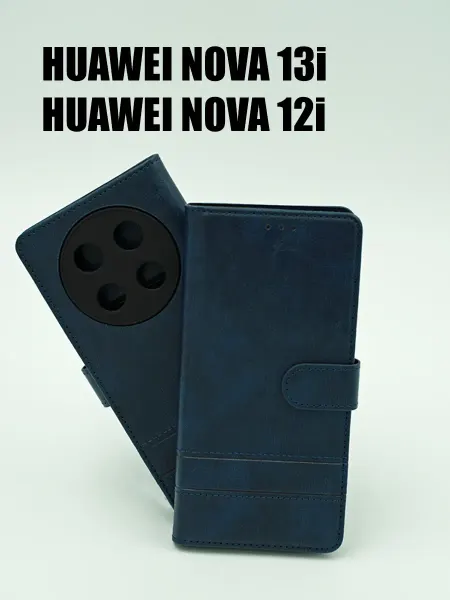 Not typical Чехол на Huawei Nova 13i, Nova 12i книжка синий