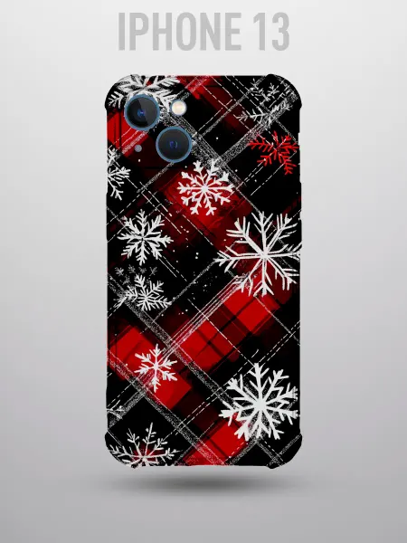 Vivicase Чехол на IPHONE 13 с принтом снежинки