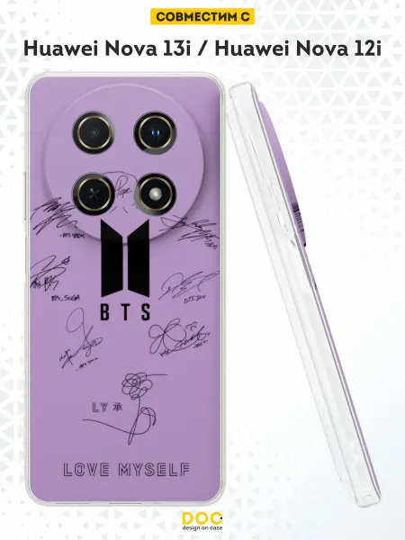 DesignOnCase Чехол на Huawei Nova 13i с принтом BTS Army