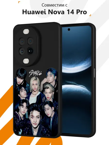 Мобилиус Чехол на Huawei Nova 14 Pro с принтом Stray Kids