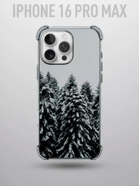 Vivicase Чехол на IPHONE 16 PRO MAX с принтом зимний лес