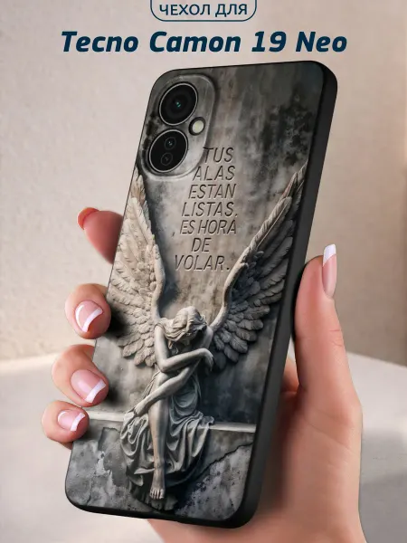 Infinity pick Чехол на Tecno Camon 19 Neo с принтом Крылья ангела