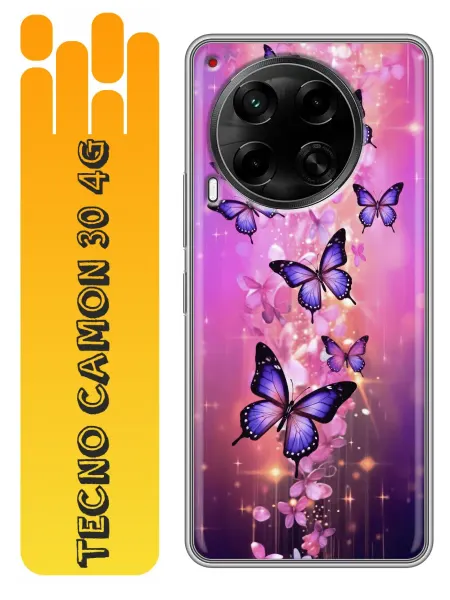 360skin Чехол на Tecno Camon 30 4G бабочки (женский)