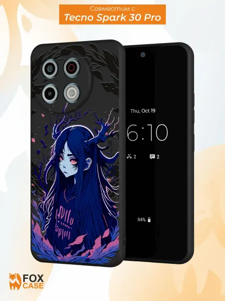 Fox Case Чехол на Tecno Spark 30 Pro с принтом Аниме