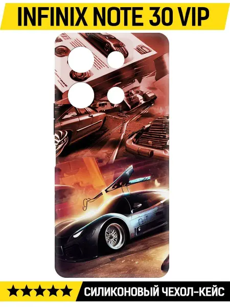 Krutoff Чехол-накладка Soft Case для INFINIX Note 30 VIP черный