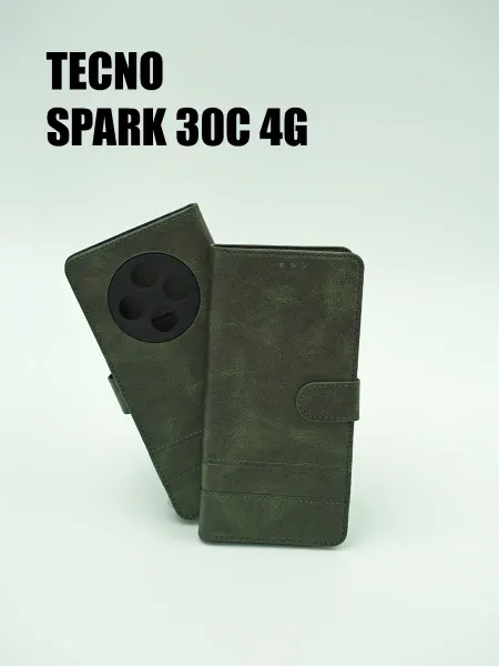 Not typical Чехол на Tecno Spark 30C 4G книжка зеленый