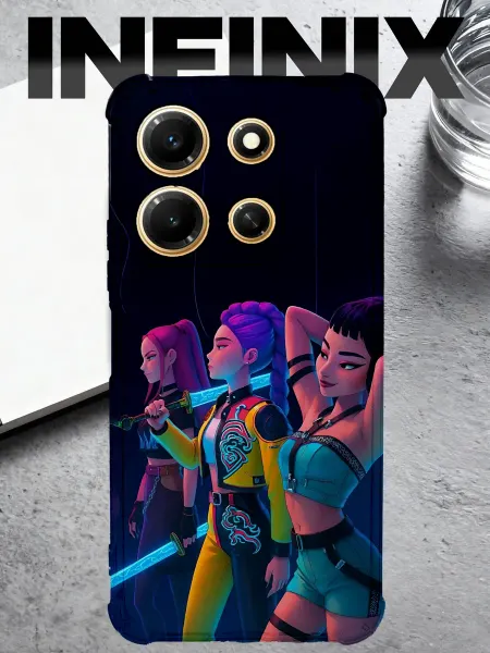 IntelligentCase Чехол на INFINIX NOTE 30I принт Хантрикс HUNTR X