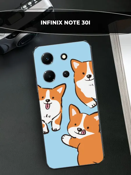 Infinix Чехол на Note 30i с собакой