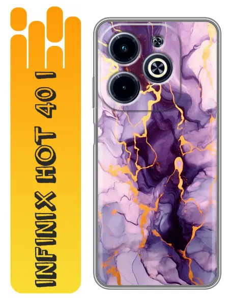 360skin Чехол на Infinix Hot 40i Мрамор (женский)