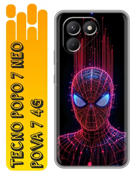 360skin Чехол на Tecno Pova 7 Neo Spiderman Человек паук