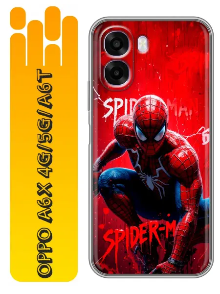 360skin Чехол на OPPO A6x Spiderman Человек паук