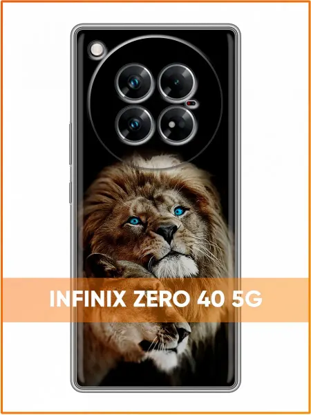 Case Face Чехол на Infinix Zero 40 5G с принтом Львы