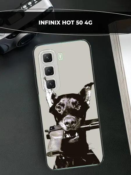 Infinix Чехол на Hot 50 4G доберман