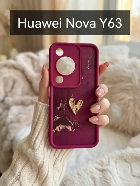 CRAZY CAT Чехол на Huawei Nova Y63 Мрамор
