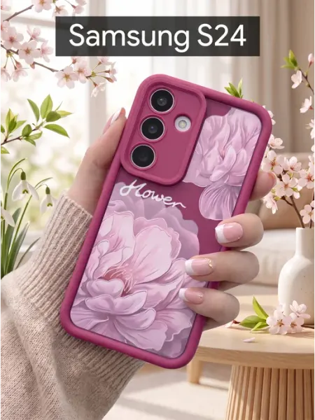 Good Luck Clover Чехол на Samsung S24 FE Цветок