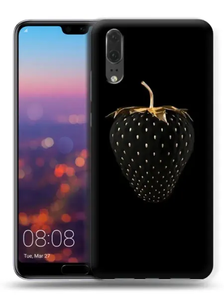 InThisCase Чехол на Huawei P20 с принтом Клубника