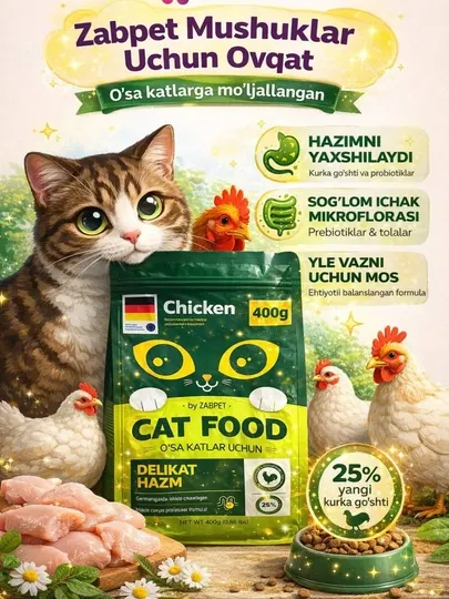 Витаминизированный сухой кошачий корм для кошек