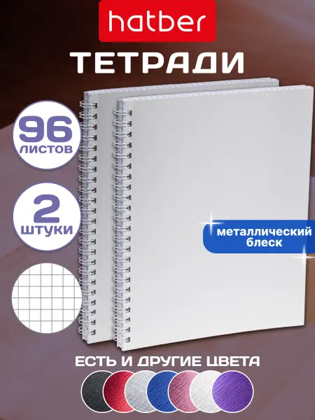 Hatber Тетрадь 96 листов в клетку 2 штуки
