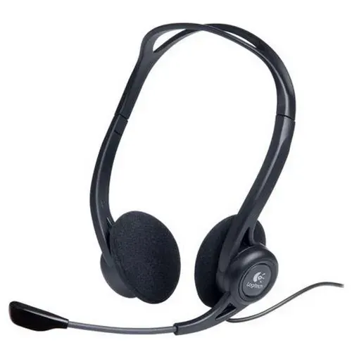 Logitech 960 USB Игровые проводные наушники, с микрофоном, черные