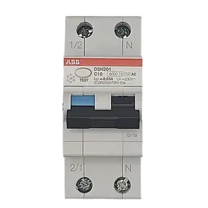 Дифференциальный автомат ABB DSH201 2п 10А 30мА тип AC 6000 кА (1P+N) 2CSR255070R1104