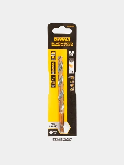 Сверло по металлу DeWALT "BLACK&GOLD" 9х88х126мм DT20614-QZ