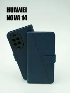 Чехол на Huawei Nova 14 книжка синий