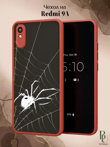 Be Unique Чехол бампер на Redmi 9A Готика Паук