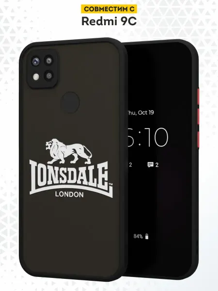 DesignOnCase Чехол бампер на Xiaomi Redmi 9C с принтом Lonsdale