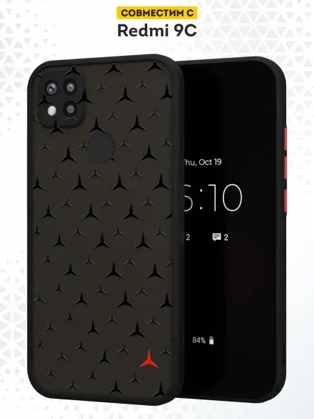 DesignOnCase Чехол бампер на Xiaomi Redmi 9C с принтом Мерседес