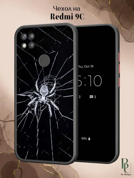 Be Unique Чехол бампер на Redmi 9C Готика Паук